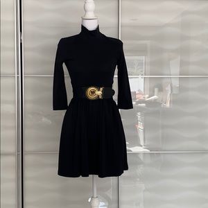 ❤️ASOS Black mockneck skaterdress w/ 3/4 sleeves❤️